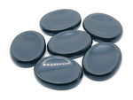 Obsidian worry stone from GemstoneGO, 4.5x3.5cm, smooth black crystal for calming and stress relief.