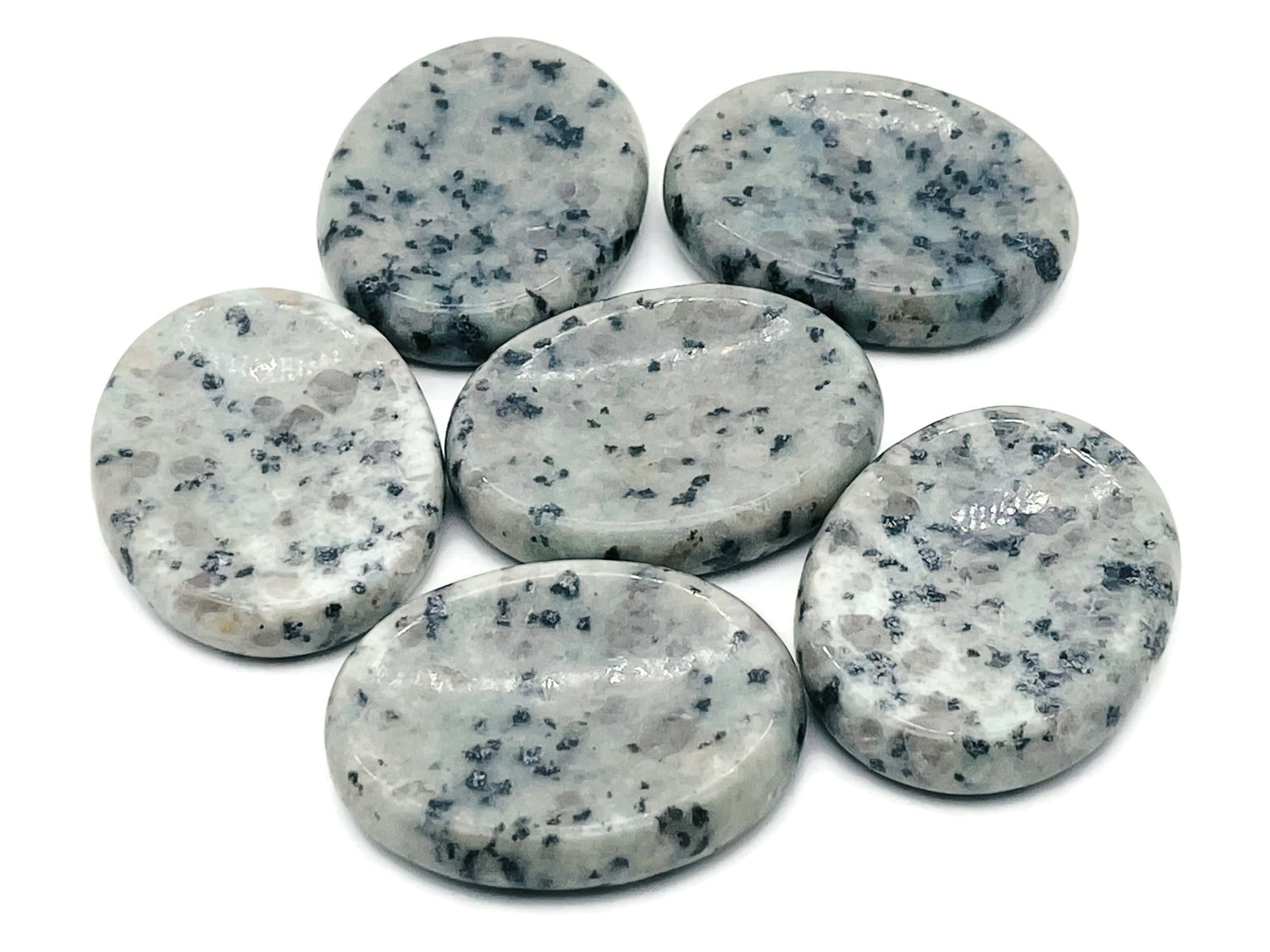 Kiwi Jasper Worry Stone - Soothing Crystal - 4.5x3.5cm - WO1052