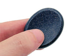 Blue Goldstone worry stone from GemstoneGO, 4.5x3.5cm soothing crystal with polished surface and deep blue sparkle.