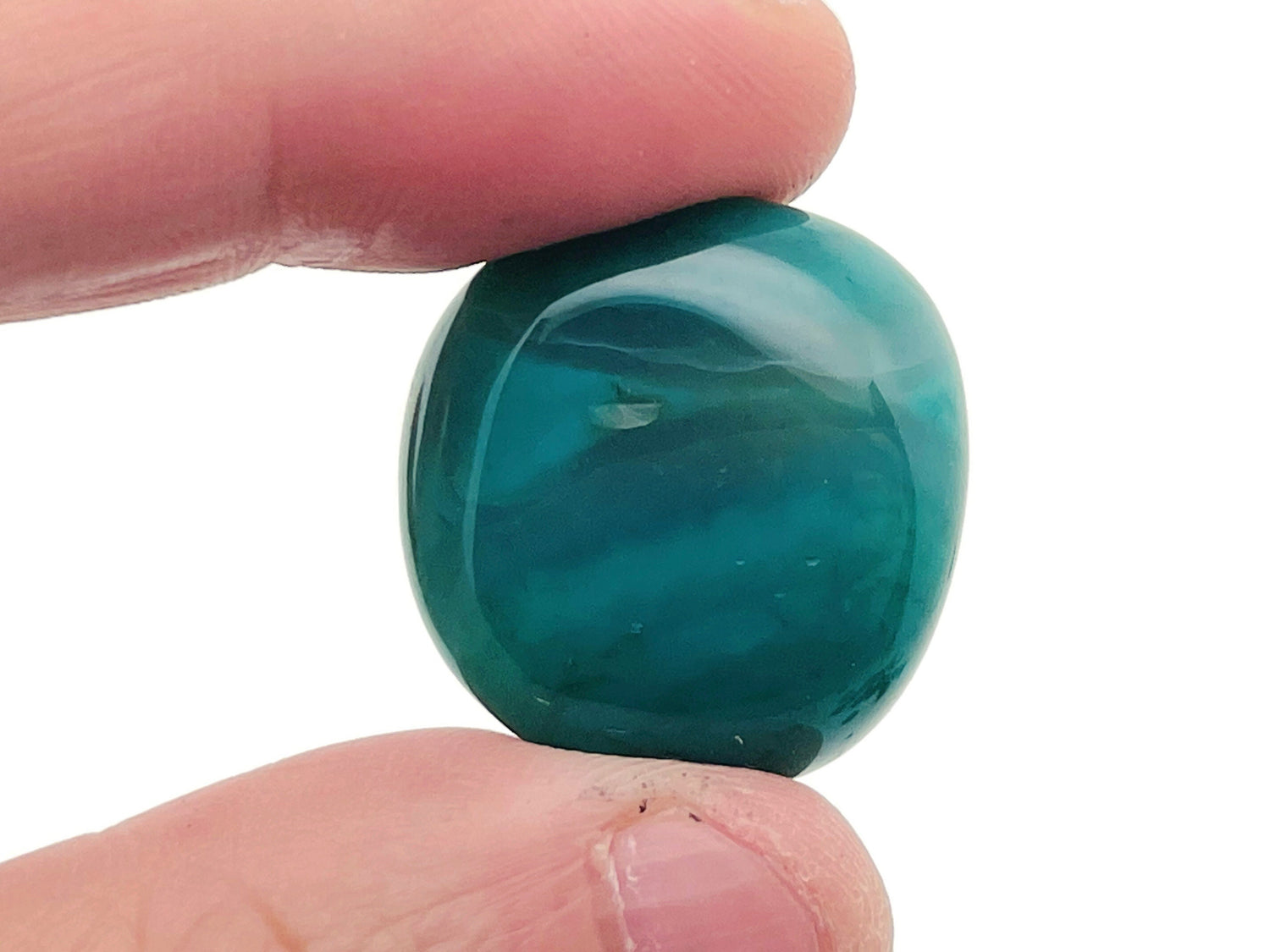 Green Agate Tumbled Stone - TU1226