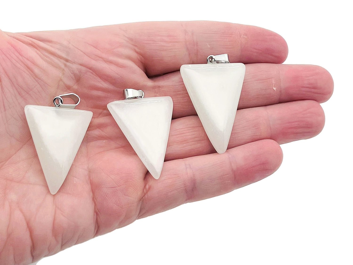 Luminous Triangle Crystal Pendant - Healing Stone - NC1125