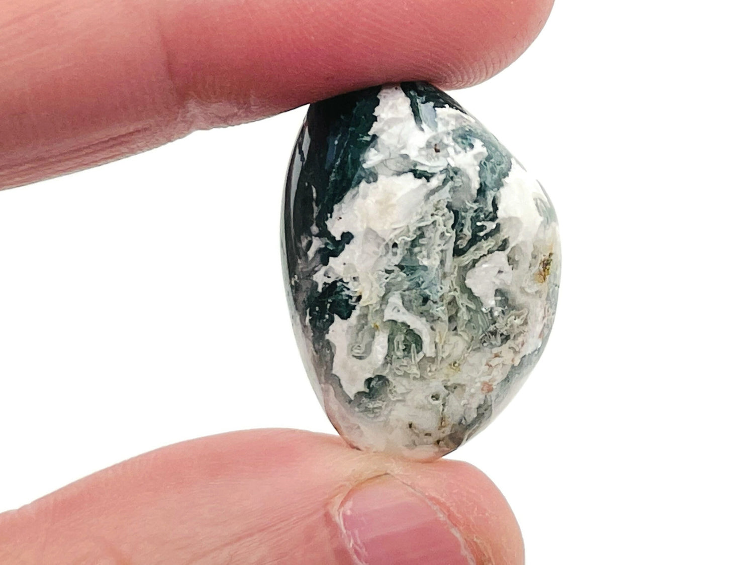 Moss Agate Tumbled Stone - TU1058