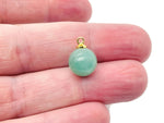 Aventurine ball beads crystal pendant featuring polished green gemstone jewelry stone from GemstoneGO.