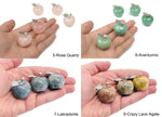 Cute 30mm Apple Crystal Carving by GemstoneGO, ideal for home decor or gift, featuring colorful gemstone details.