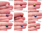 Round Crystal Ball Beads Pendant from GemstoneGO featuring colorful, polished gemstone jewelry stones on a neutral background.