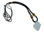 Aquamarine crystal necklace from GemstoneGO featuring a polished healing stone pendant on a delicate chain.