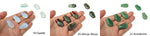 Handmade 30mm crystal coffin healing gemstone carving with mixed gemstone colors, perfect for metaphysical and decorative use.