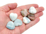 Amazonite heart-shaped gemstone pendant, 25mm, vibrant blue-green color, natural gemstone from GemstoneGO.