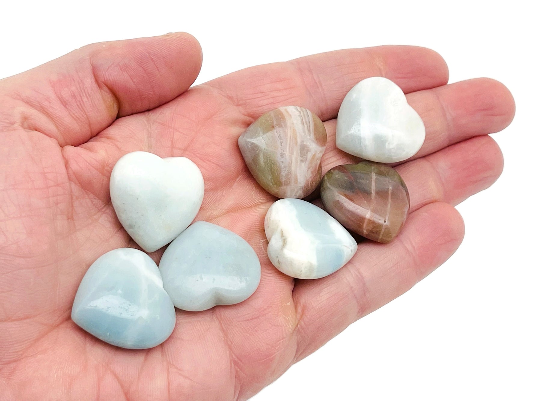 Amazonite heart-shaped gemstone pendant, 25mm, vibrant blue-green color, natural gemstone from GemstoneGO.