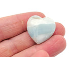 Pink Amazonite heart-shaped gemstone pendant, 25mm, from GemstoneGO, showcasing smooth polished surface and vibrant color.
