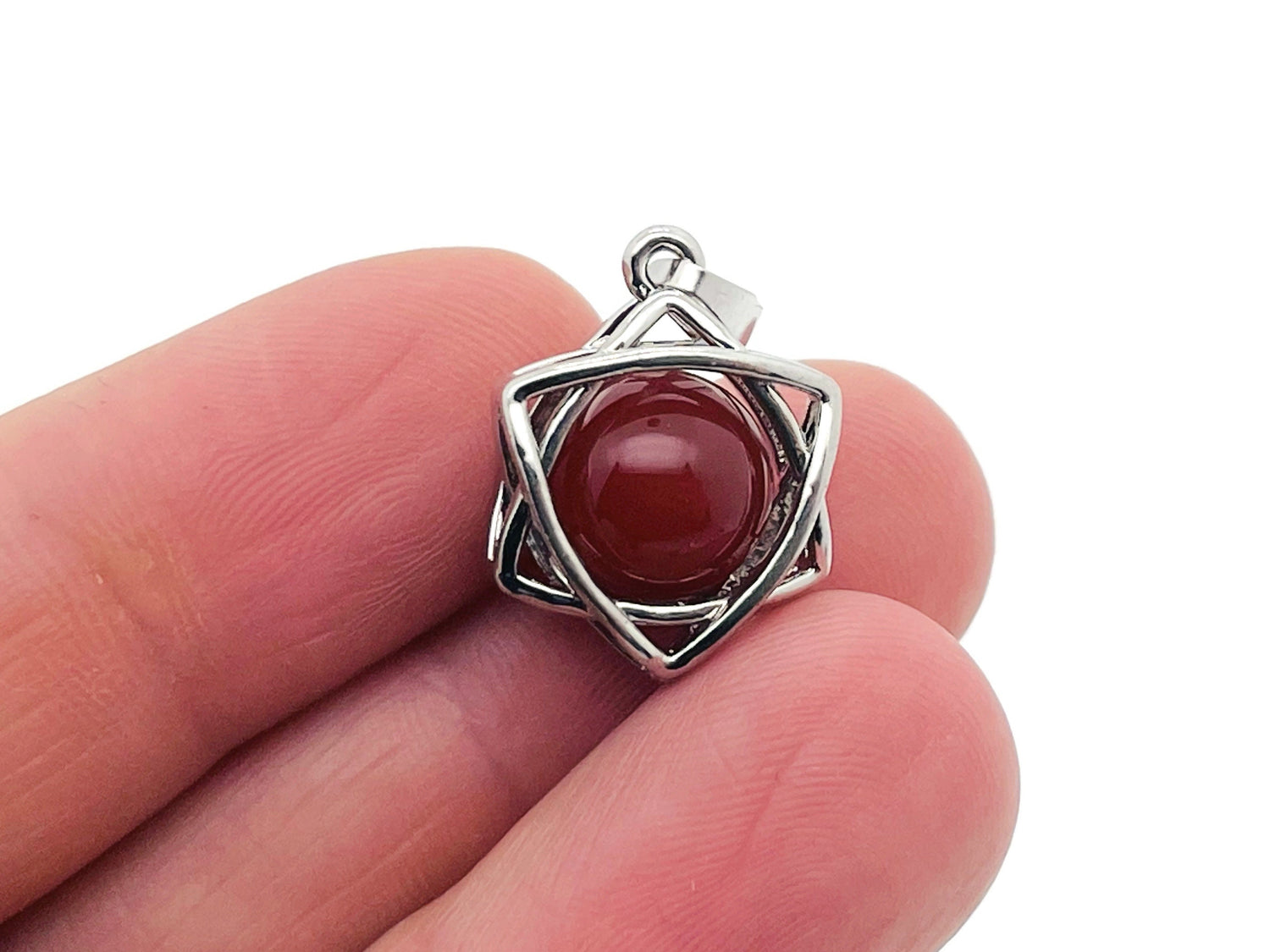 Breloque en cornaline - Pendentif en cristal - Boucle d'oreille en pierre précieuse - Mini pendentif en cristal - Bijou - NC1193