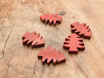Handmade red jasper gemstone carving of a pine tree, detailed natural stone art by GemstoneGO.