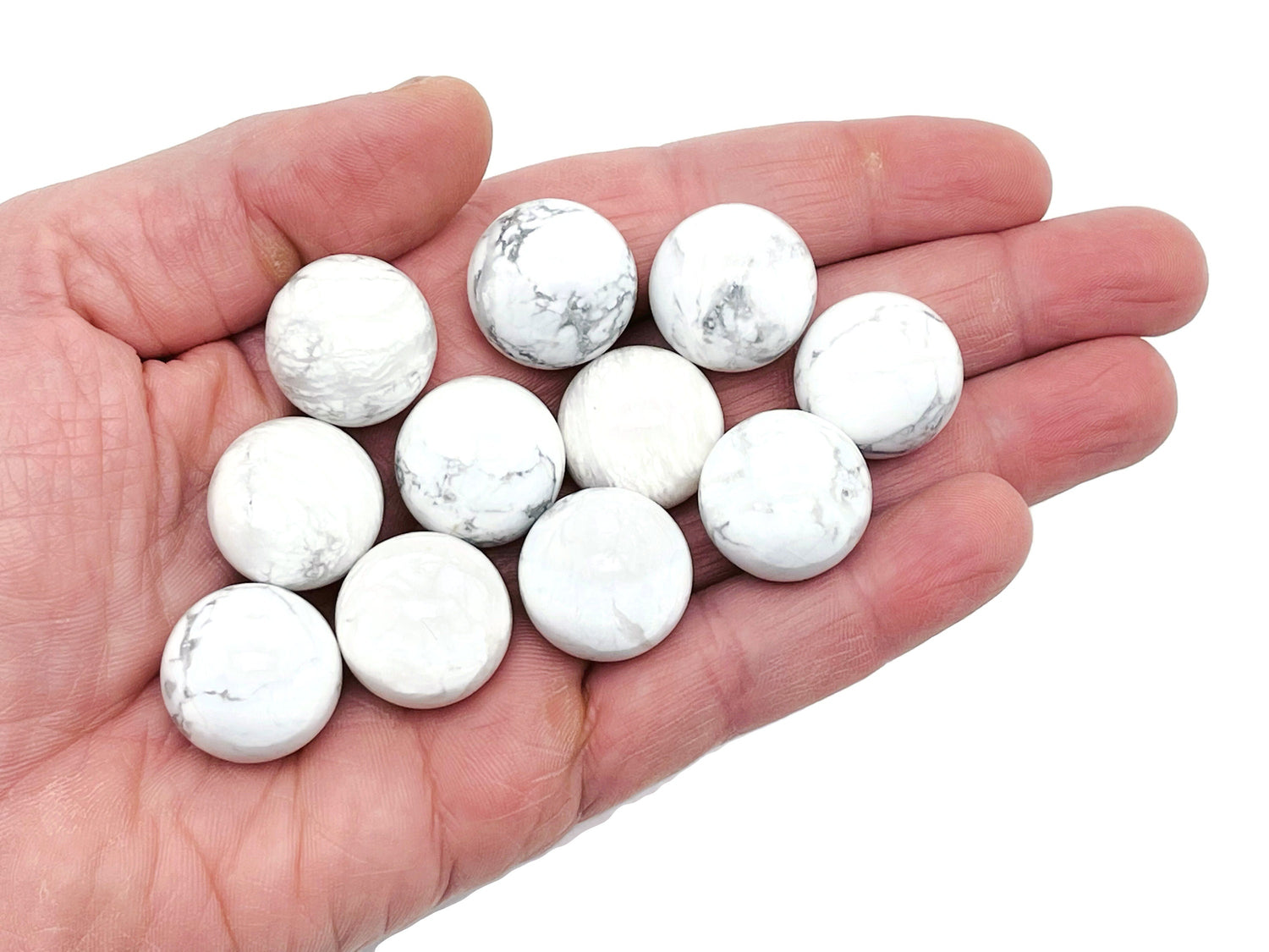 Howlite Sphere Gemstone - Crystal Ball - 20mm - SP1015
