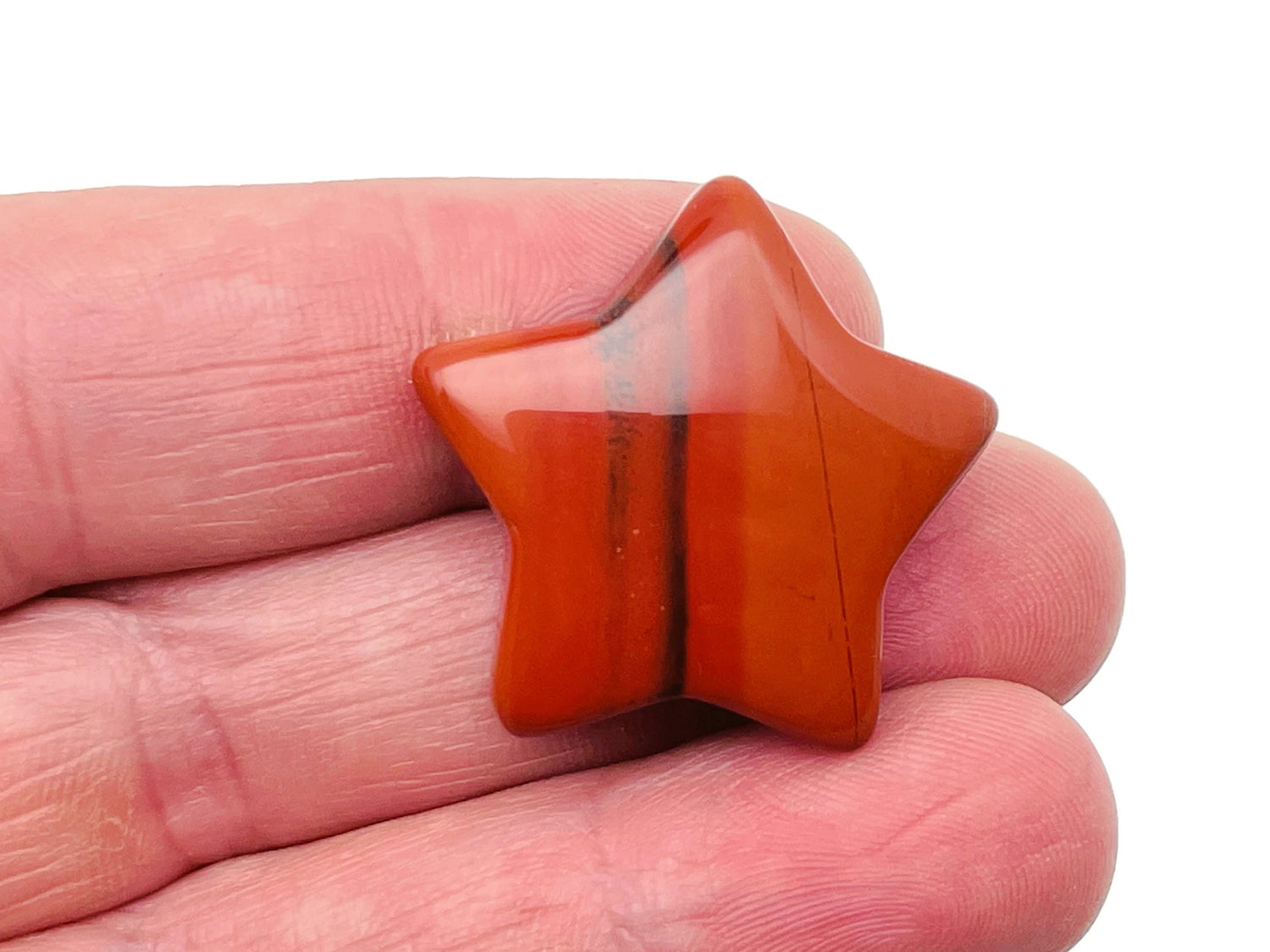 Red Jasper Star Gemstone - 30mm - ST1057
