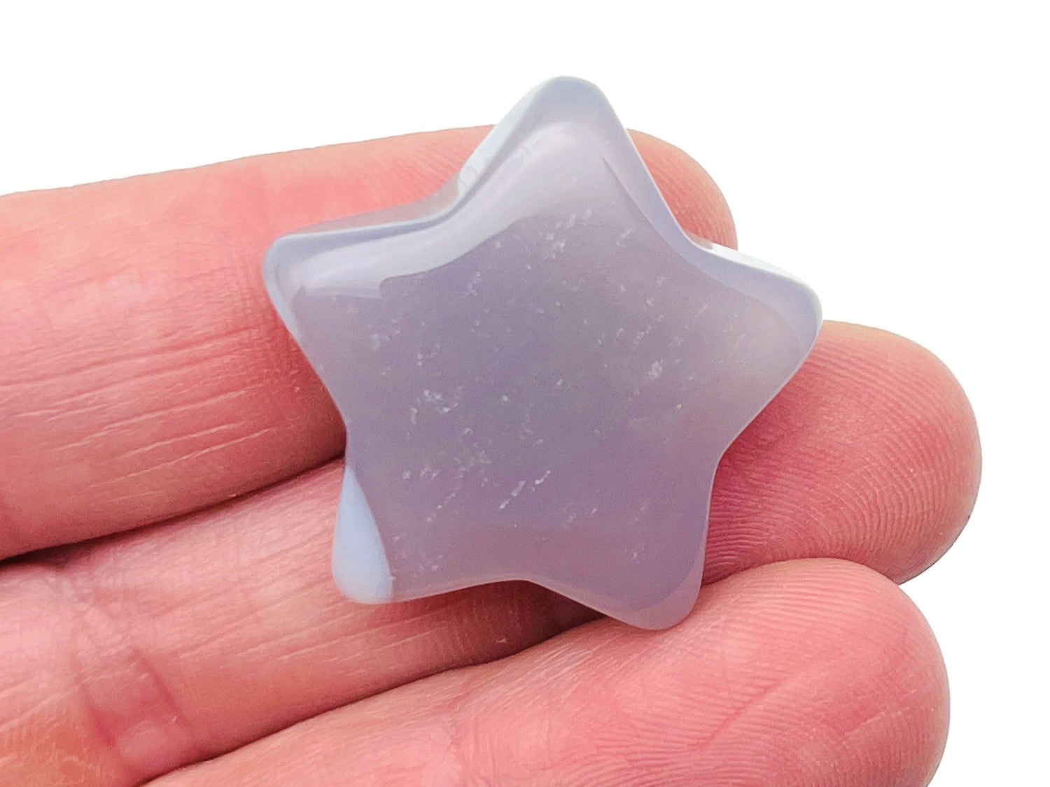 Grey Agate Star Gemstone - 30mm - ST1059