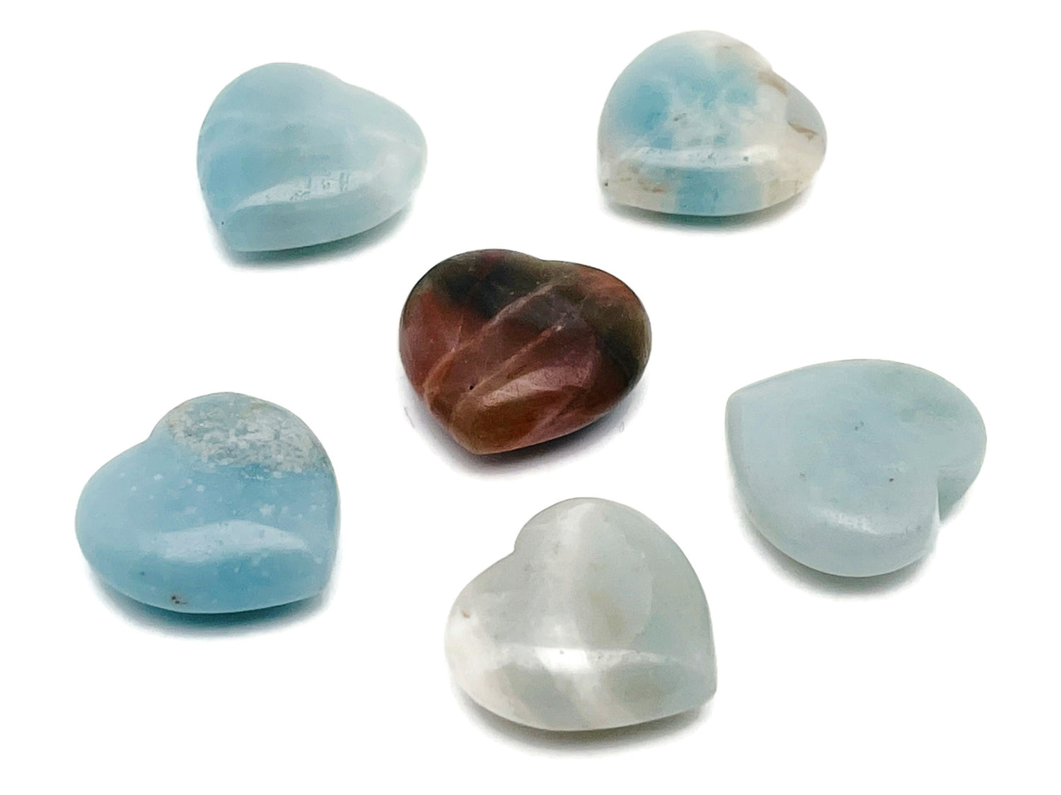 Amazonite Heart Gemstone - 25mm - HE1140
