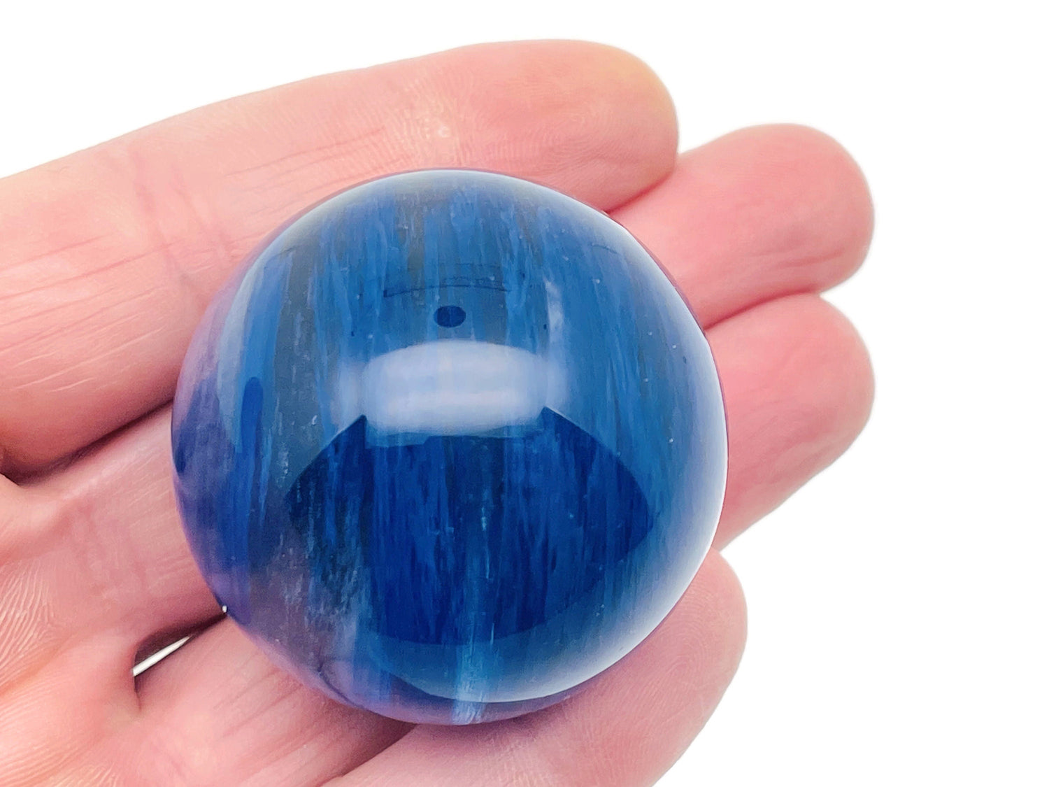 Blue Quartz Sphere Gemstone - Crystal Ball - 40-50mm - BA1014