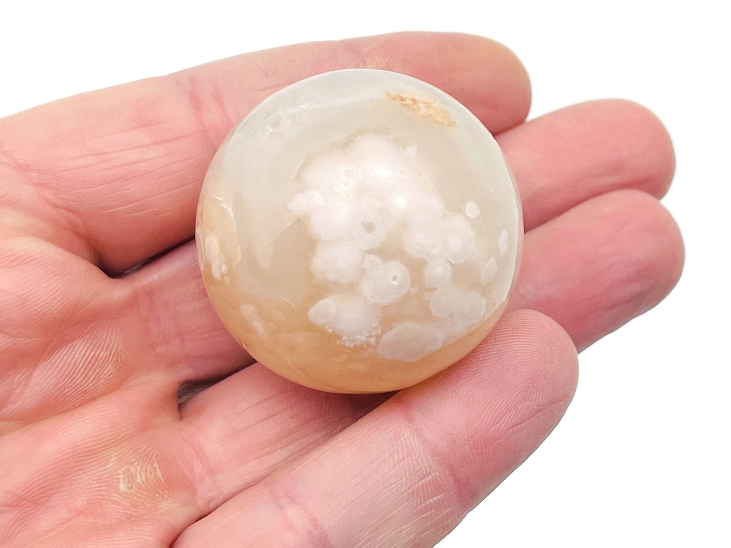 Sphère d'agate fleurie A++ ?€? Boule de cristal - Pierres de cristal de guérison ?€? Décoration en cristal ?€? 40-50 mm - BA1015