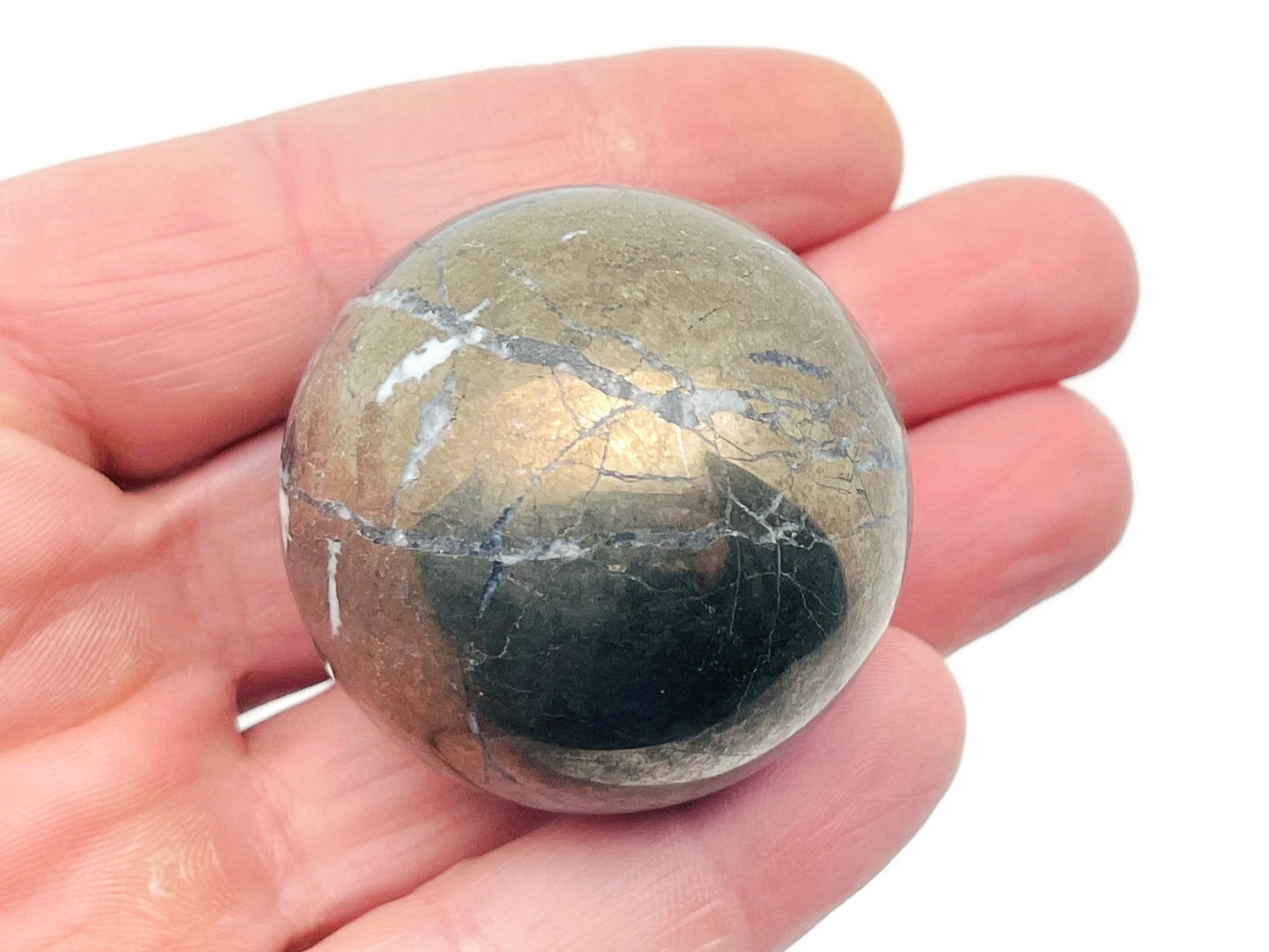 Pyrite Sphere Gemstone - Crystal Ball - 40-50mm - BA1029