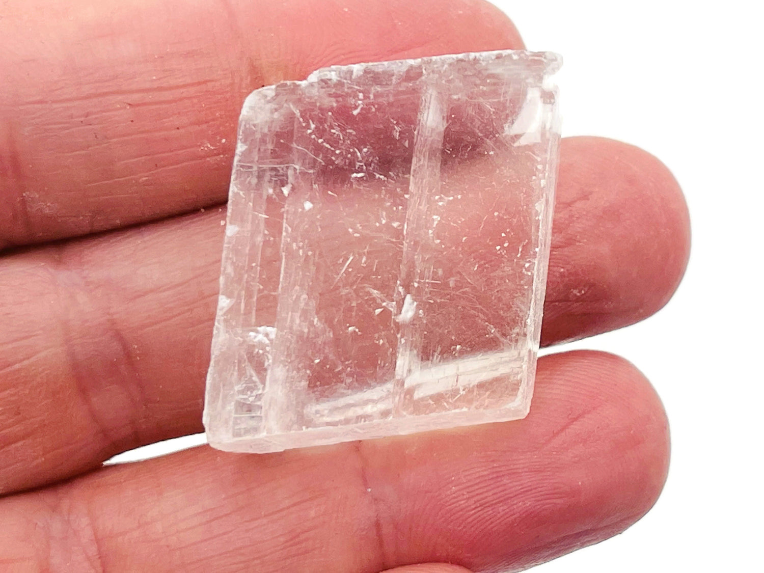 White Iceland Spar Calcite Stone - Optimal Calcite - RA1203