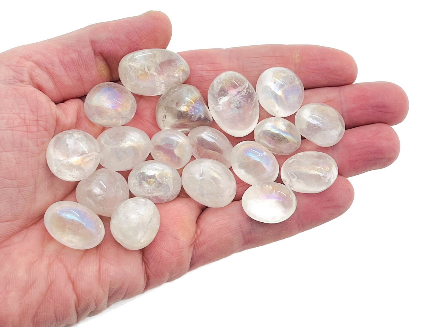 Angel Aura Clear Quartz Tumbled Stone - TU1238