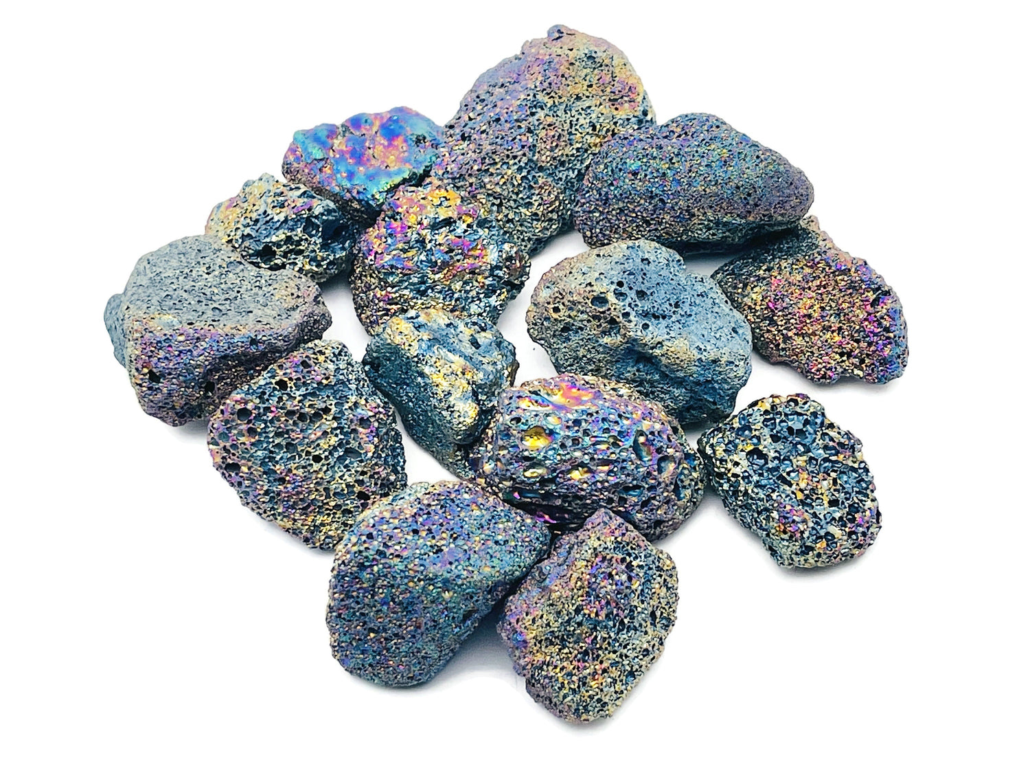 Raw Rainbow Lava Volcanic Gemstone - RA1184