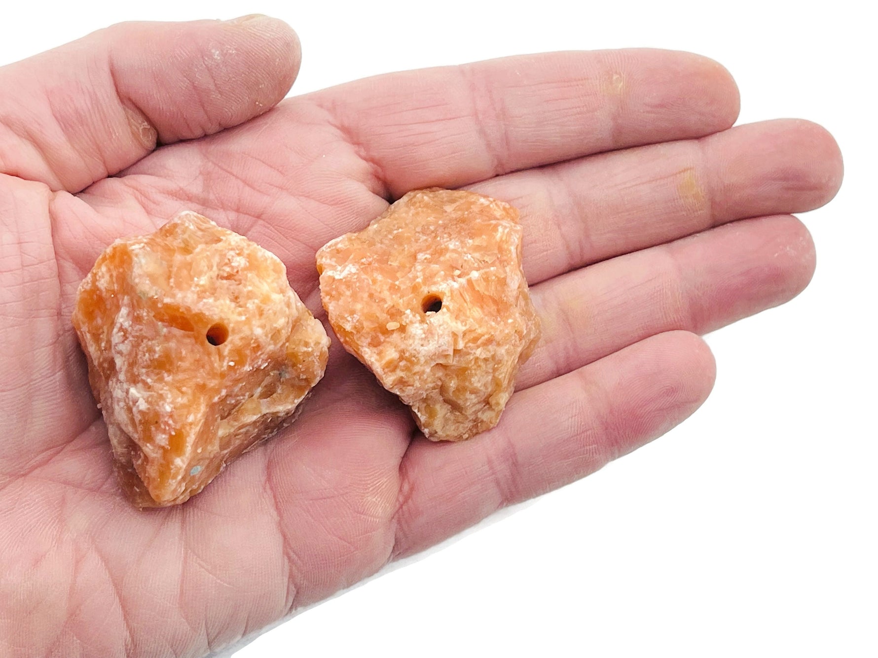 Handmade sunstone rough crystal incense holder with carved design, ideal for holding incense sticks, by GemstoneGO.