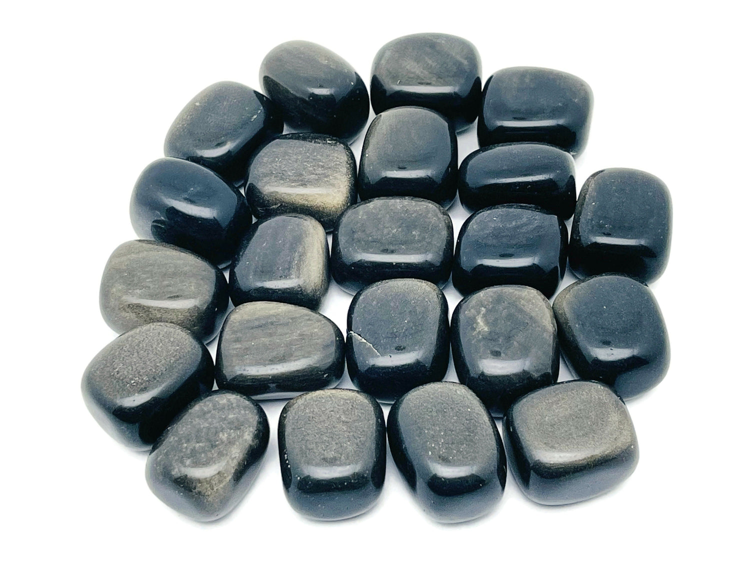 Golden Sheen Obsidian Tumbled Stone - TU1133