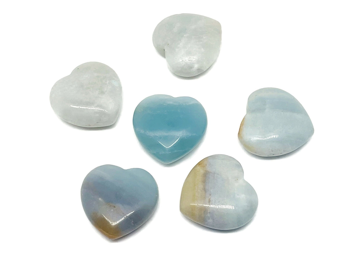 Amazonite heart-shaped gemstone pendant, 30mm, from GemstoneGO, featuring vibrant blue-green mineral with natural patterns.