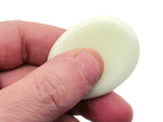 Luminous worry stone by GemstoneGO, soothing crystal in 4.5x3.5cm size, glowing and smooth for stress relief and meditation.