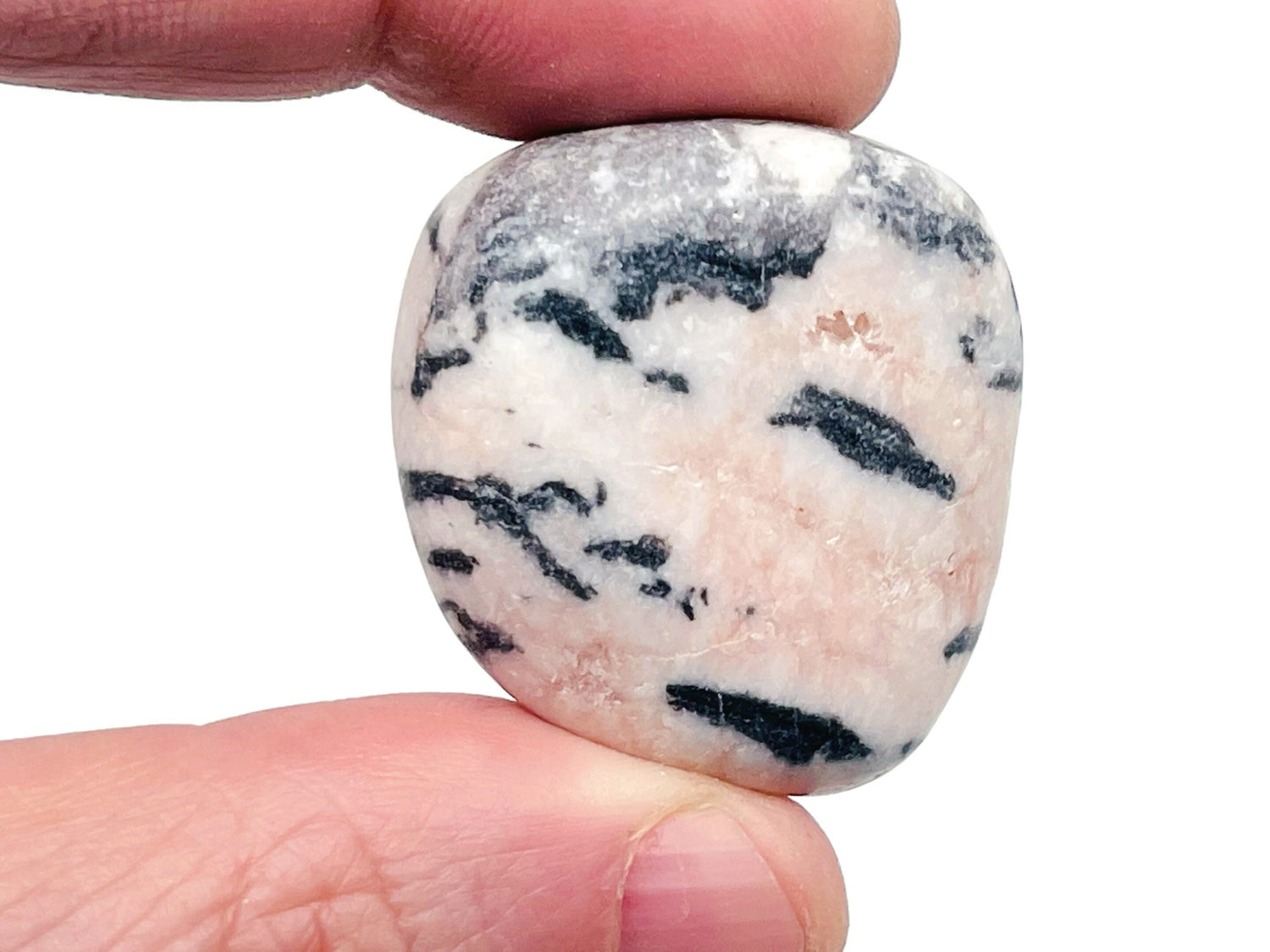 Pierre de calcite zébrée rose - Cristal de calcite zébrée rose ?€? Cristaux de guérison - Pierre nourrissante ?€? TU1240