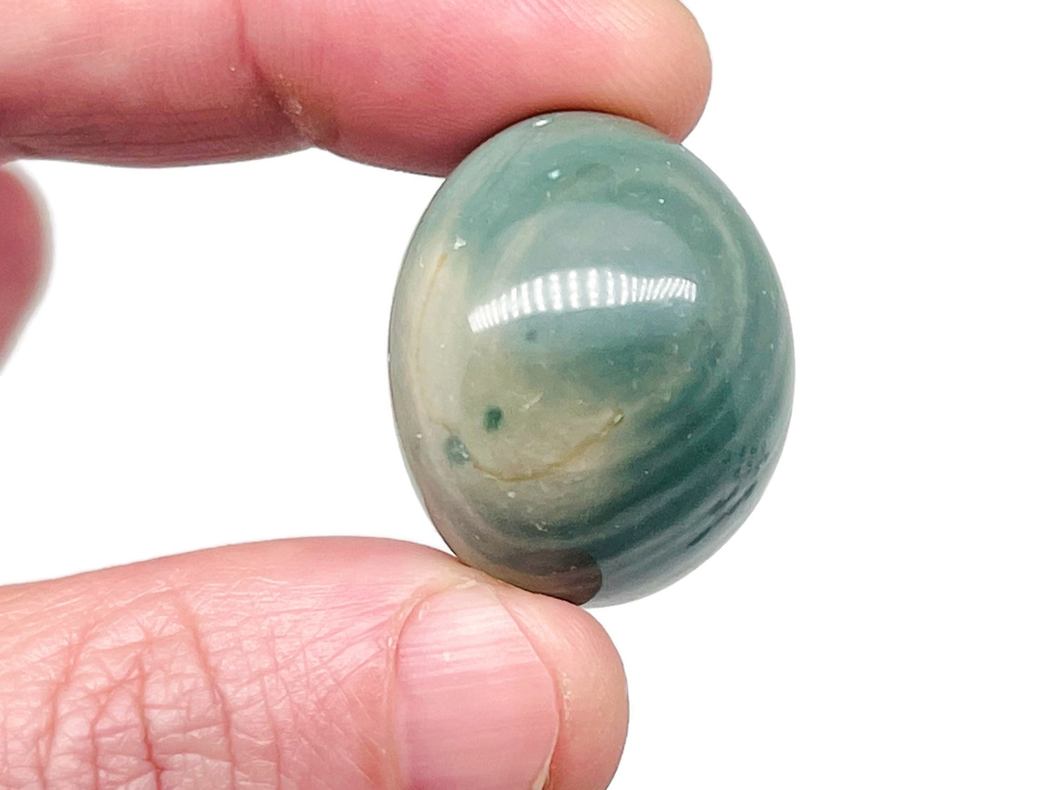 Alxa Agate Tumbled Stone - Mongolian Obi Stone - TU1244