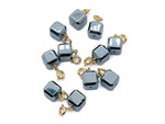 Terahertz Cube gemstone pendant by GemstoneGO, featuring a polished cube-shaped gemstone for jewelry making.