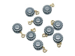 Terahertz Daisy gemstone pendant from GemstoneGO showing a delicate pendant with a daisy design and vibrant gemstone.