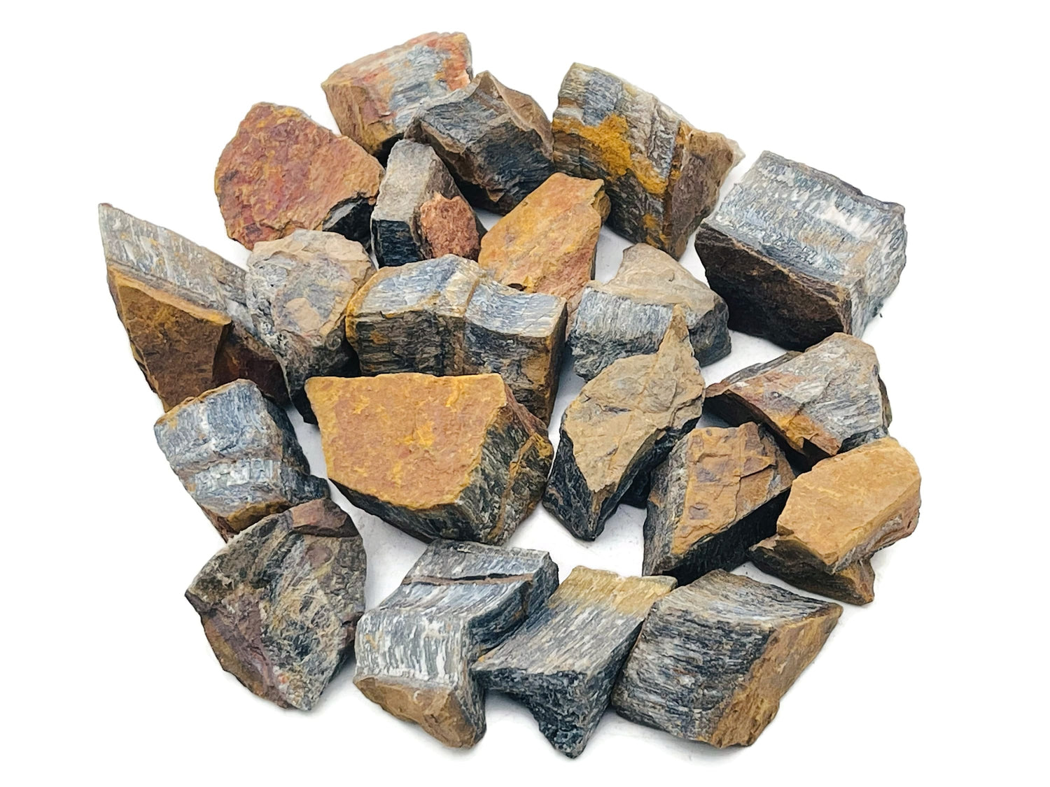 Raw Blue Tiger Eye Gemstone - Hawk Eye Stone - RA1228