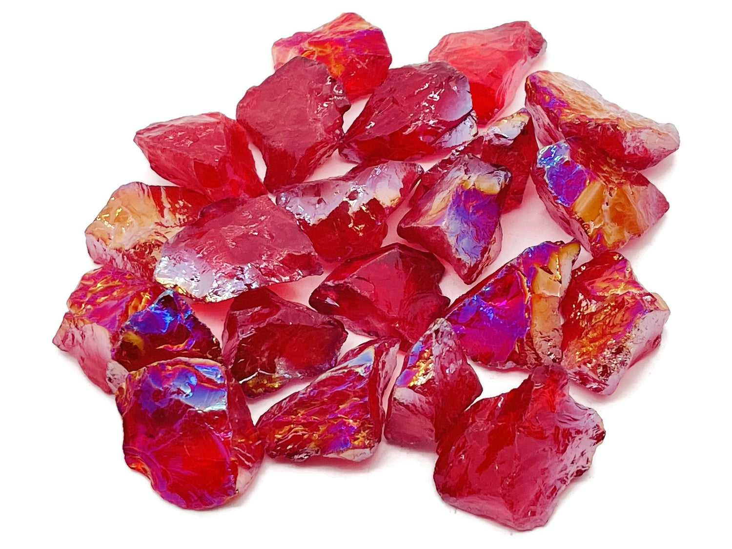 Raw Red Aura Quartz Gemstone - RA1257