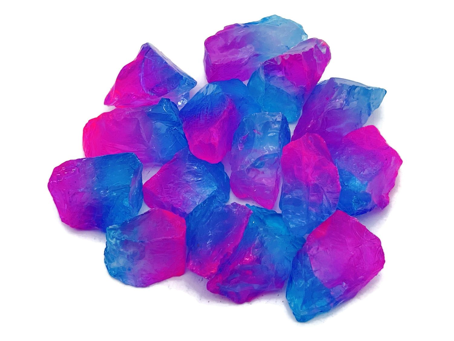 Raw Rainbow Aura Quartz Gemstone - Rough Purple-Blue Color Aura Stone - RA1265