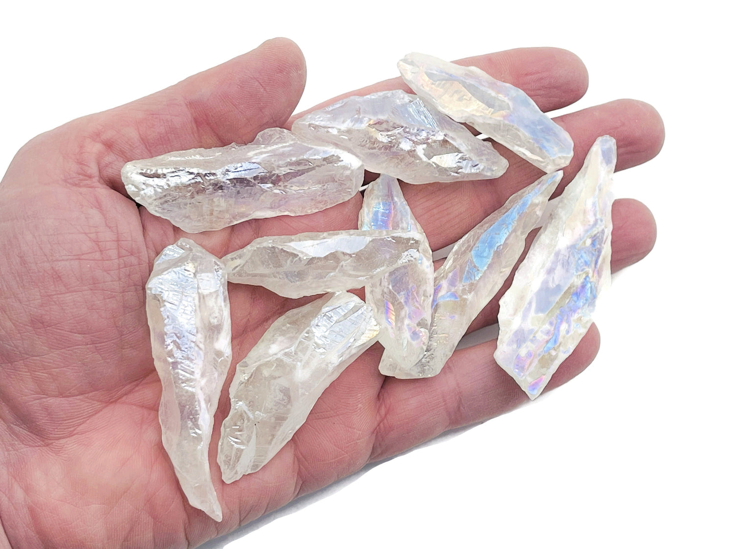 Angel Aura Quartz Point Gemstone - Raw Stone - RA1246