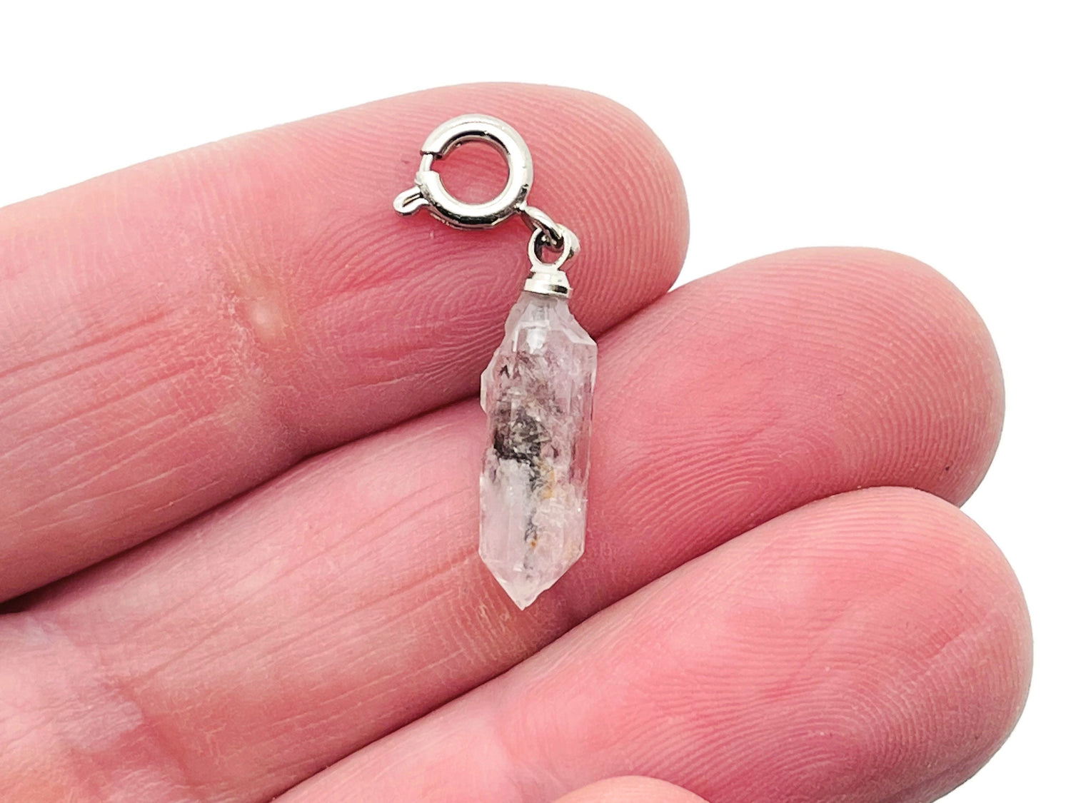 Herkimer Diamond Crystal Pendant - Birthstone pendant - Making Jewelry - NC1228