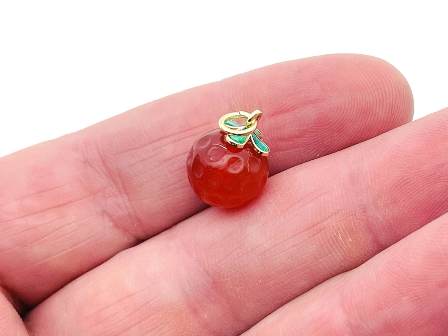 Strawberry Quartz Crystal Pendant  - Jewelry Making Supplies - NC1236