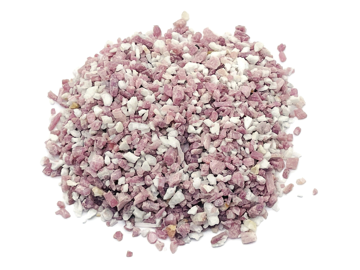 Pink Tourmaline Crystal Chips - Semi Tumbled Stone - Bulk - 2-6mm - CP1225