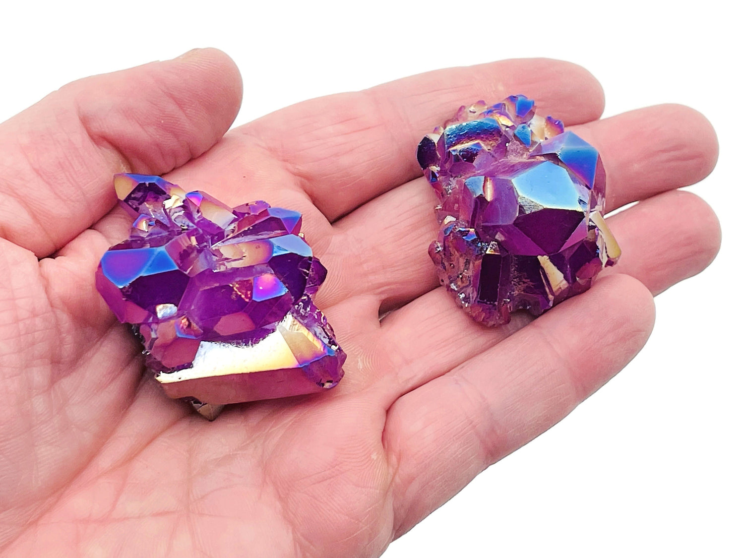 Purple Aura Quartz Cluster Raw Crystal - RA1274