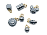 GemstoneGO terahertz gemstone pendant for jewelry making, showcasing a polished, colorful gemstone on a silver bail.