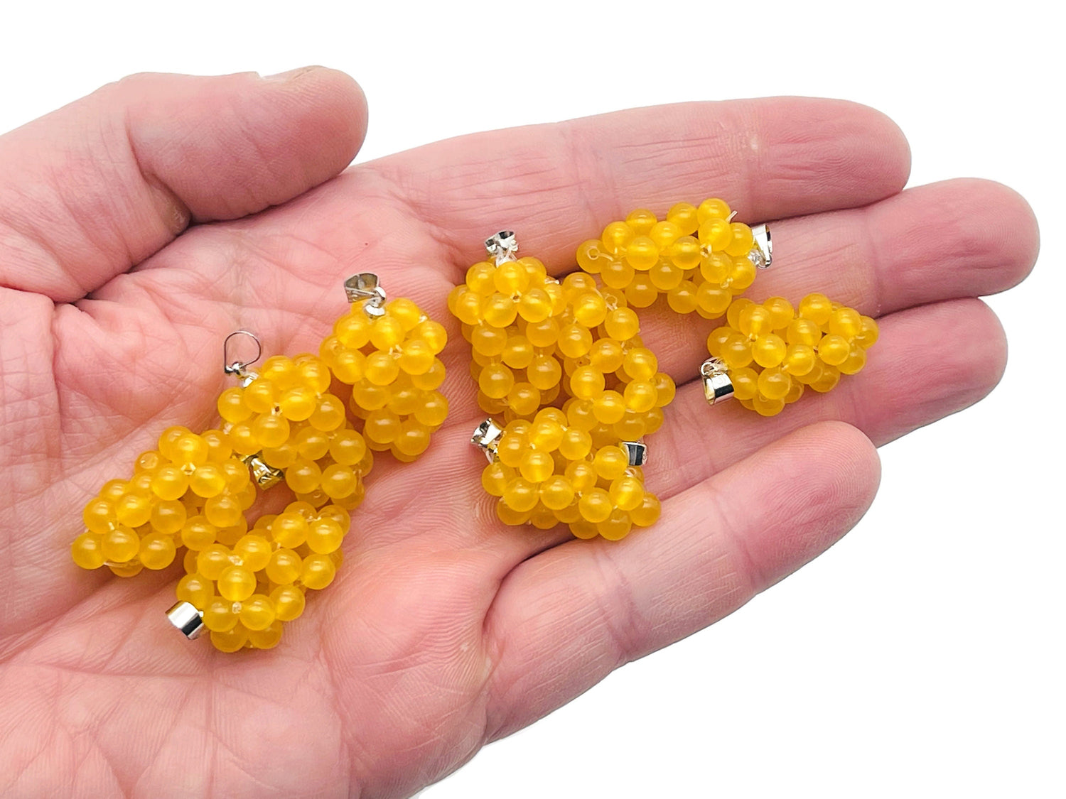 Yellow Agate Grape Crystal Pendant - Crystal Grape - Crystal Gifts - NC1219