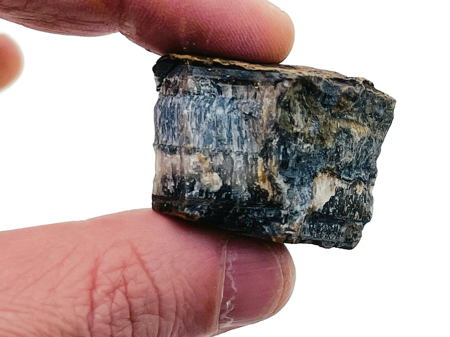 Raw Blue Tiger Eye Gemstone - Hawk Eye Stone - RA1228