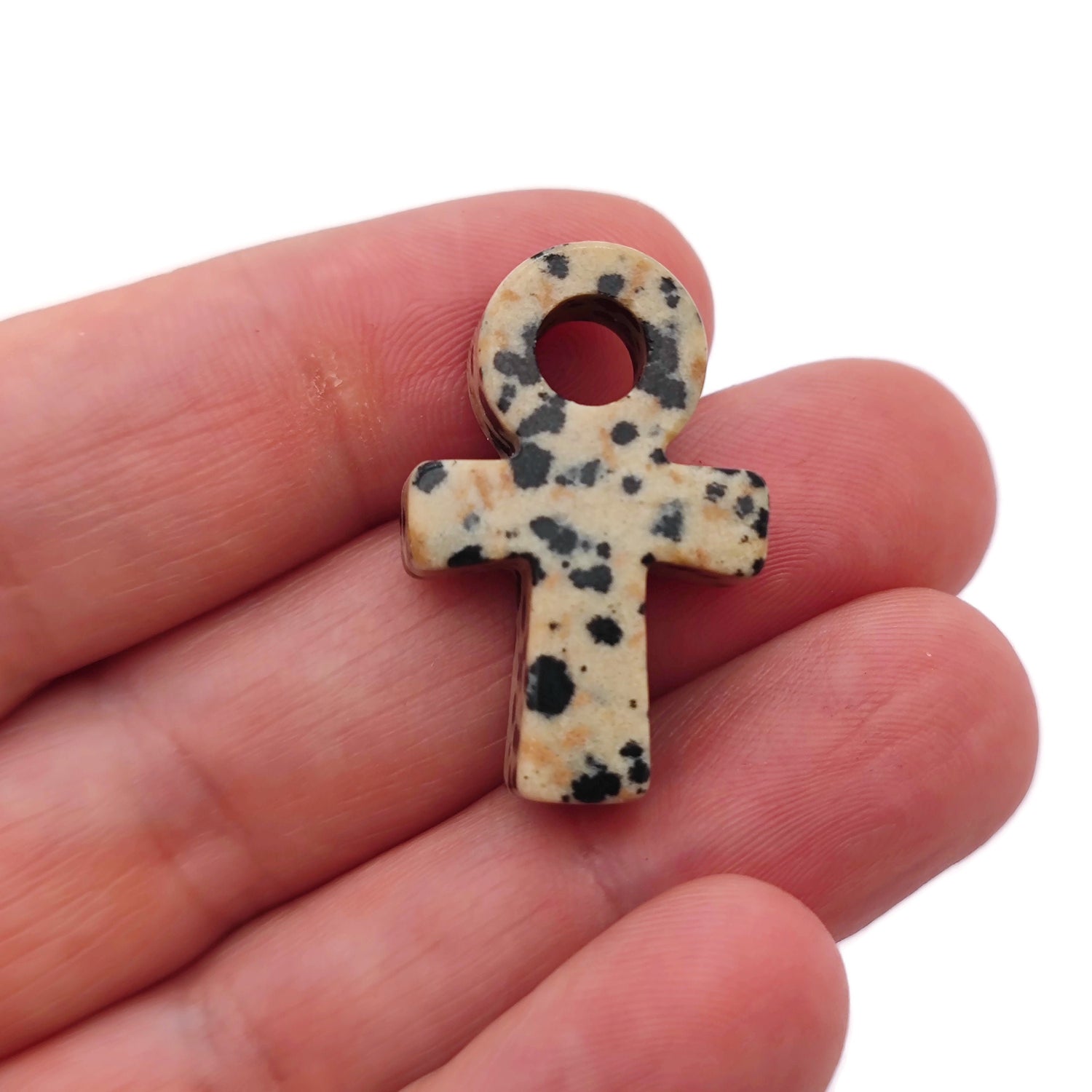 Jaspe dalmatien - Cristal Anka Mini - Sculpture artisanale - Totem Anka - AN1010