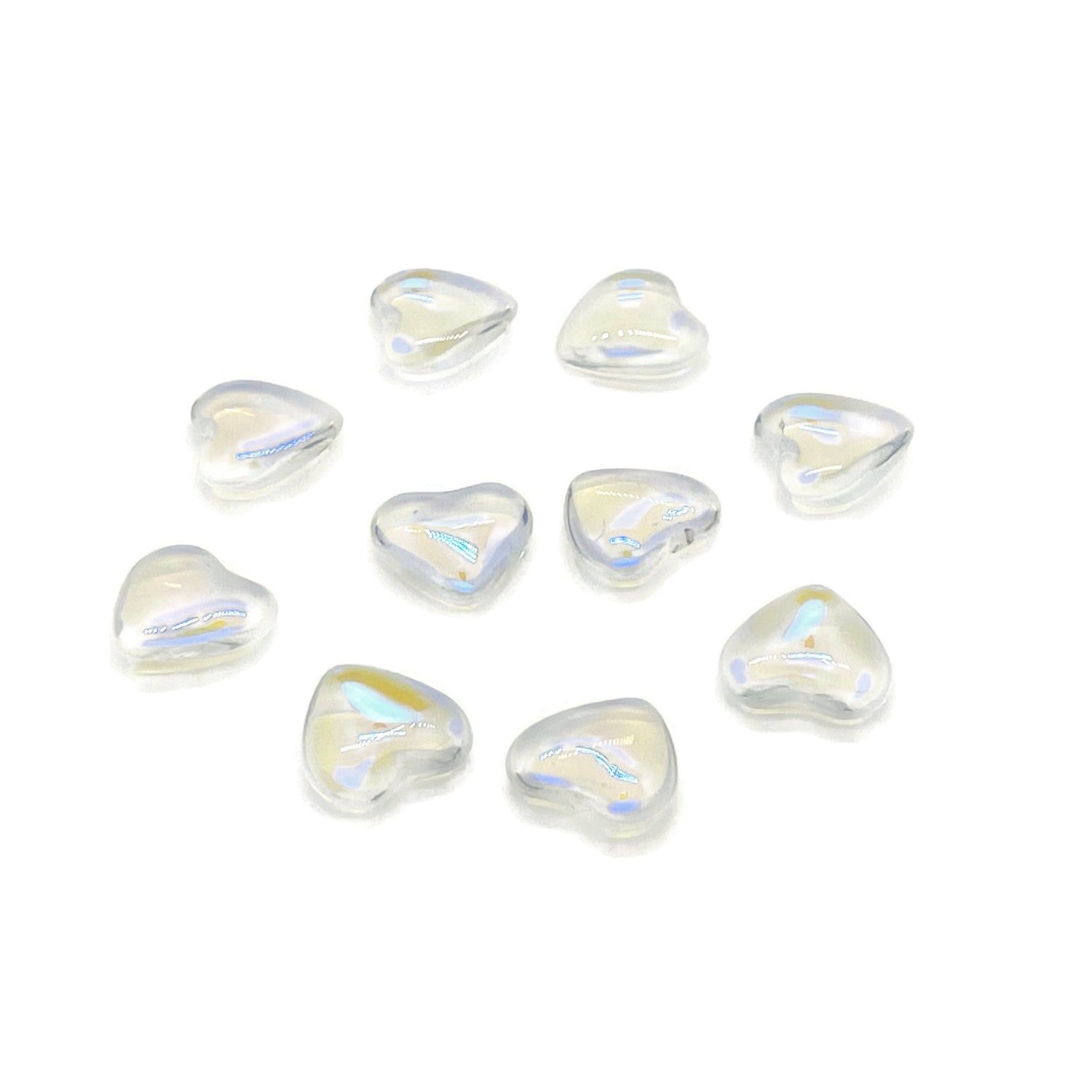 Aura Heart Gemstone - 25mm - HE1287