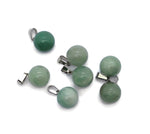 A round aventurine crystal ball pendant with a smooth polished surface, suitable for jewelry making, by GemstoneGO.