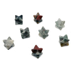 13mm African Bloodstone Merkaba star crystal from GemstoneGO, showcasing a vibrant bloodstone gemstone with intricate star shape.