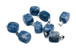 Blue Spot Jasper tumbled gemstone pendant from GemstoneGO, showcasing a polished crystal pendant with vibrant blue spots.
